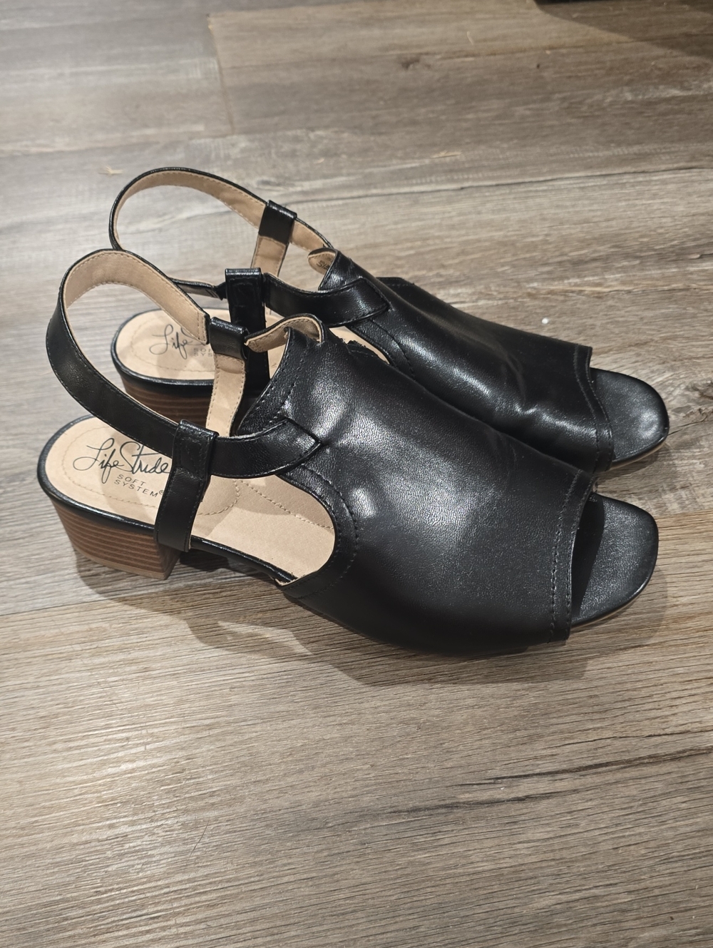 Life Stride Women's Black Heels US 9M